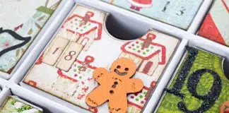 Calendrier de l'avent en bois