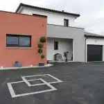 crépi maison à 2 couleurs