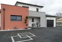 crépi maison à 2 couleurs