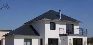 crépi maison à 2 couleurs