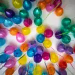 assorted-color balloon lot