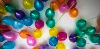 assorted-color balloon lot