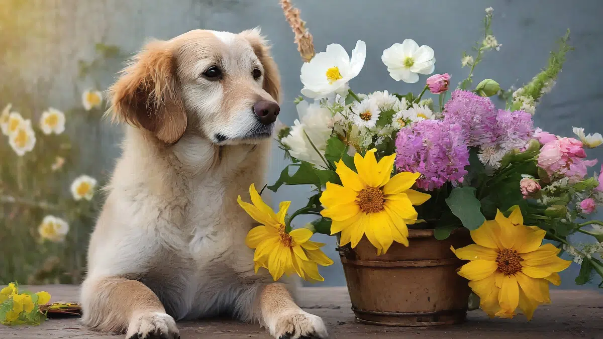 animaux fleurs